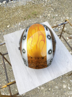 Peinture casque déco flammes Peinture casque déco flammes