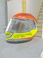 Peinture déco casque moto-teinte-fluo Peinture déco casque moto-teinte-fluo