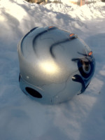 peinture déco casque ski