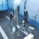 Peinture calandre en chrome miroir