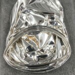 PEINTURE CHROME SUR POT ECRASE