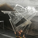 Peinture chrome sur structure inox