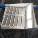 Peinture chrome sur plaque inox