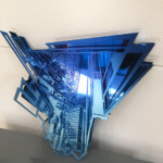 Structure chrome dégradée bleu